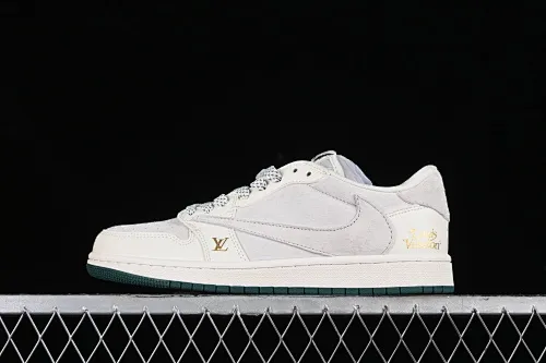 All categories Air Jordan Jordan series basketball shoes Air Jordan 1 Low High-end customized low-top sneakers Travis Scott x Fragment Design x Air Jordan 1 Low OG SP AJ1 Joe 1 LV rice gray pig eight low-top cultural casual sneakers LJ5188-005